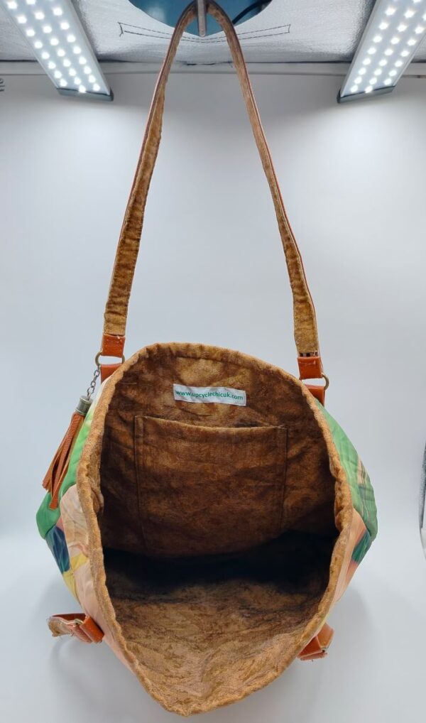 Upcycle Chic Unique Bag with Beautiful Picture and Revisable Option ( 00077 )